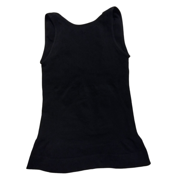 2/$10 EUC fitted elastic tank top with bra - undergarment - black - Picture 4 of 6